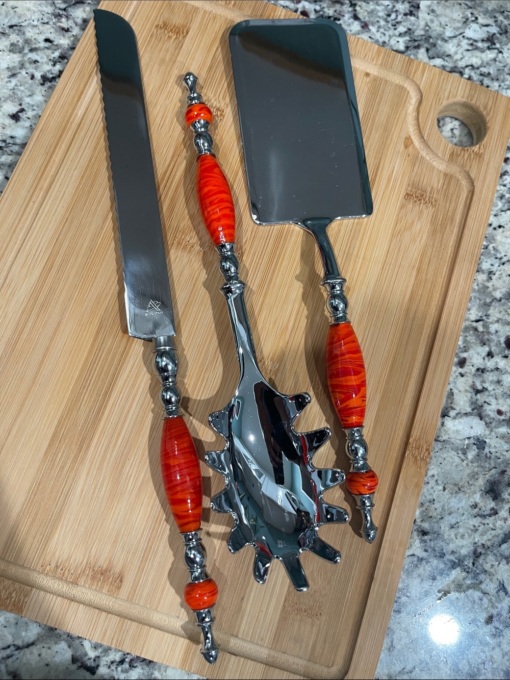Decorative Italian Glass Kitchen Utensils - Picture 5 of 8